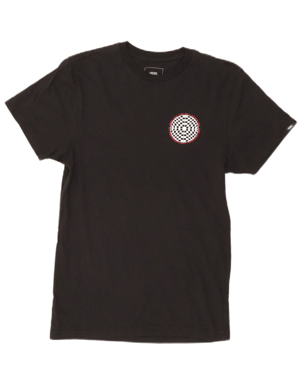 Vans Mens Graphic T-Shirt Top Small Black Cotton