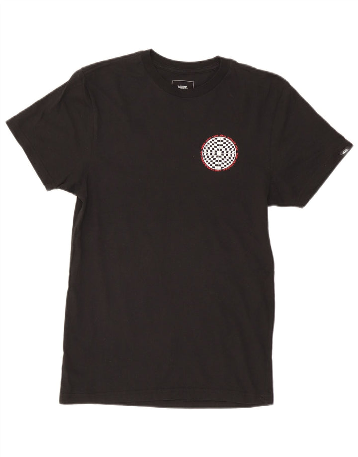 Vans Herre grafisk T-shirt Top Lille sort bomuld