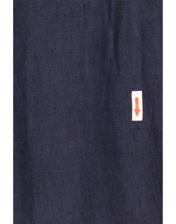 Lands End Dameskjorte UK 14 Large Navy Blue