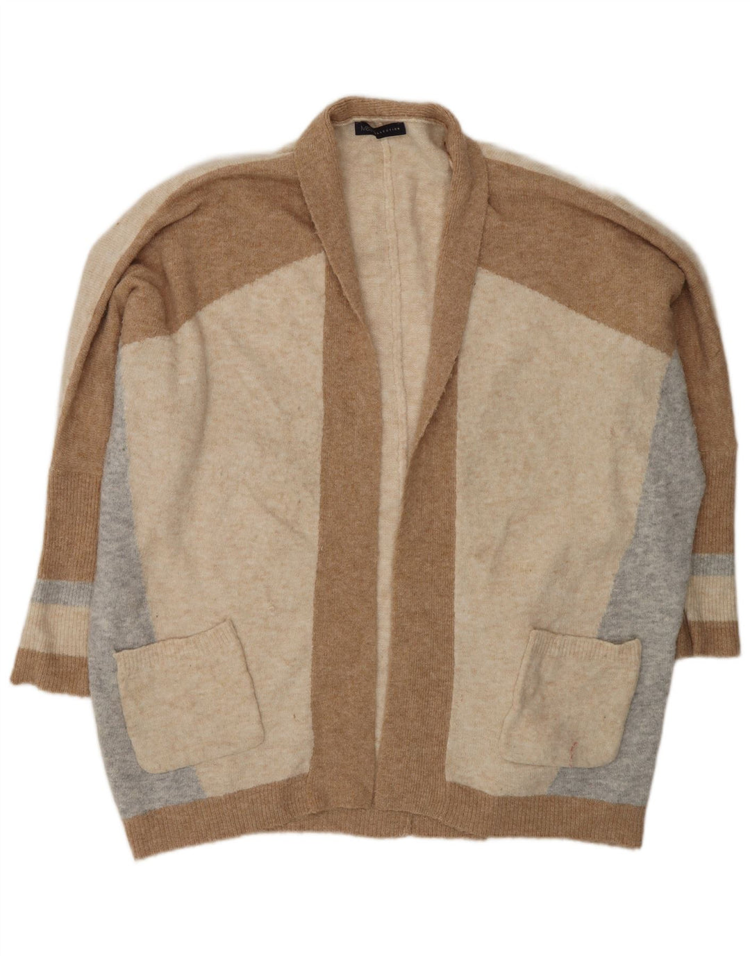 Marks & Spencer Dame Longline Cardigan Sweater UK 16 Large Beige