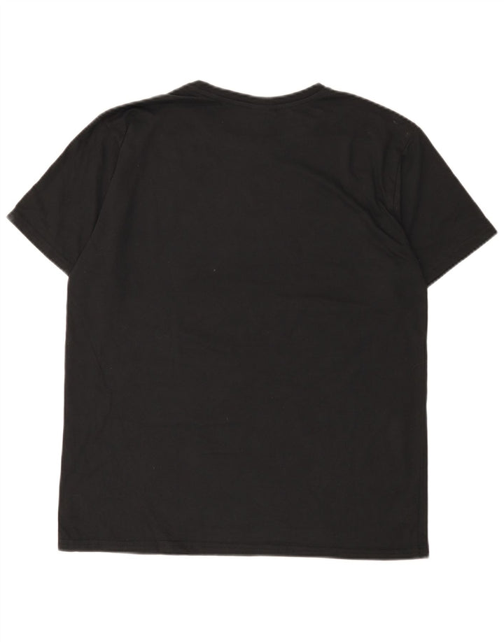 Adidas Grafisk T-shirt top mellem sort polyester til mænd