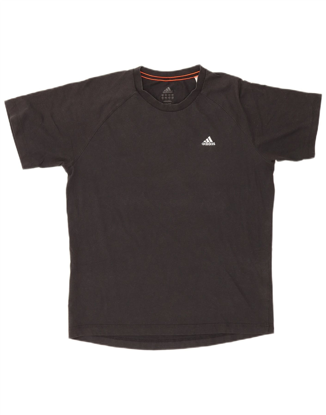 Adidas Herre Climalite T-Shirt Top Medium Sort Bomuld