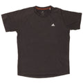 Adidas Herre Climalite T-Shirt Top Medium Sort Bomuld
