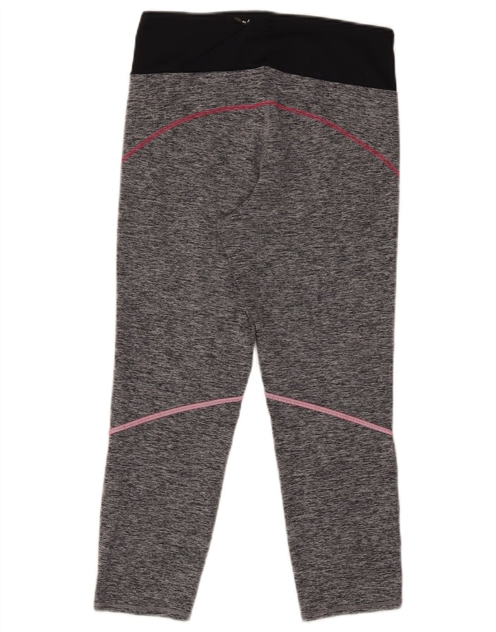 MARKS & SPENCER Capri Leggings til kvinder UK 10 Small Grey Colourblock