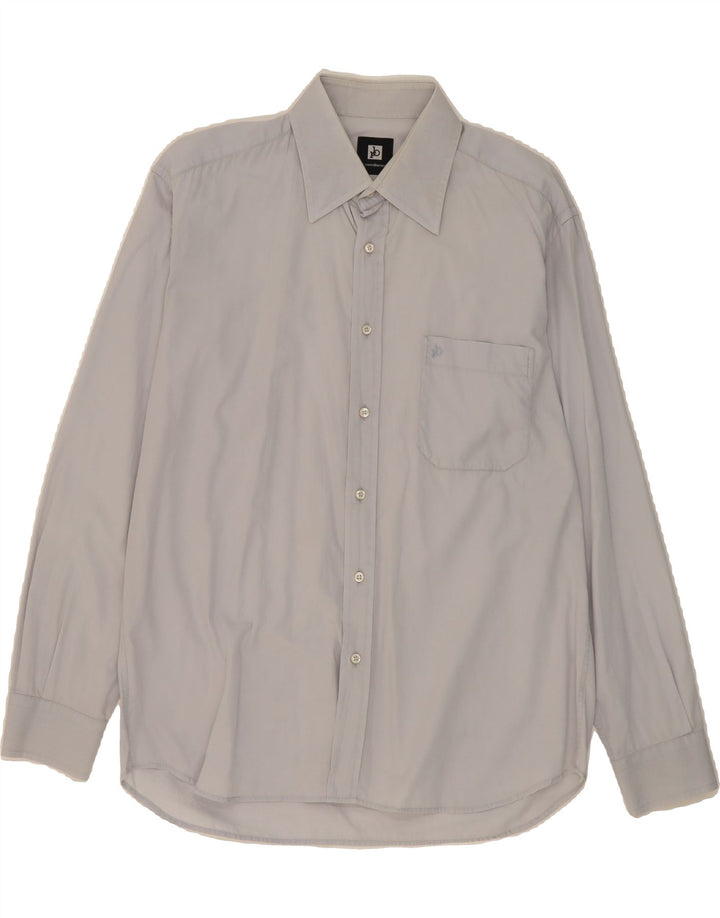 ROCCOBAROCCO Mens Shirt Size 16 41 Large Grey Cotton Vintage Roccobarocco and Second-Hand Roccobarocco from Messina Hembry 