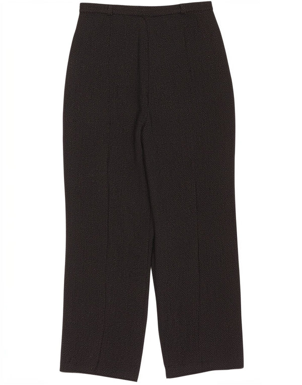 Max Mara Lige jakkesæt til kvinder bukser UK 16 Large W32 L29 Black Flecked