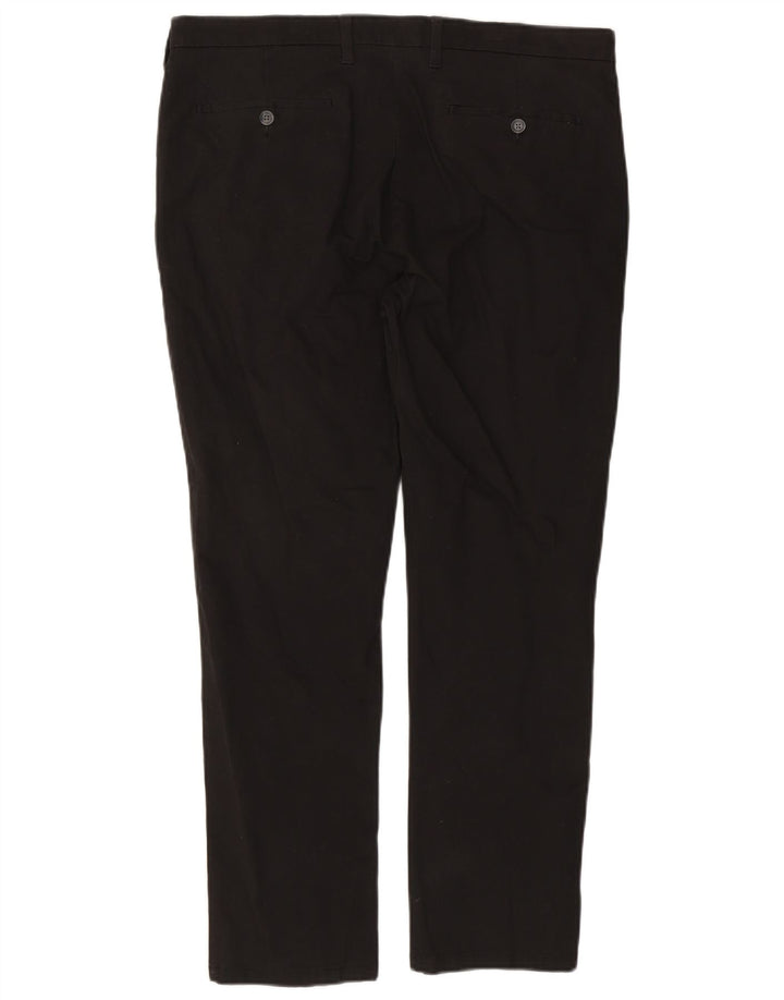 Marks & Spencer Herre Slim Chino Bukser W38 L29 Sort Bomuld