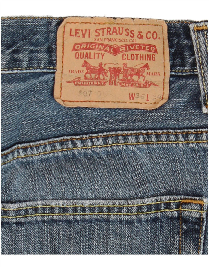 Levi's Herre 507 Straight Jeans W36 L28 Blå