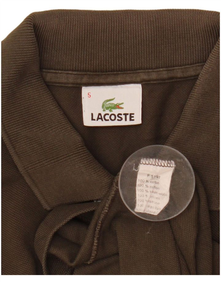 Lacoste Herre poloskjorte str. 5 Stor brun bomuld