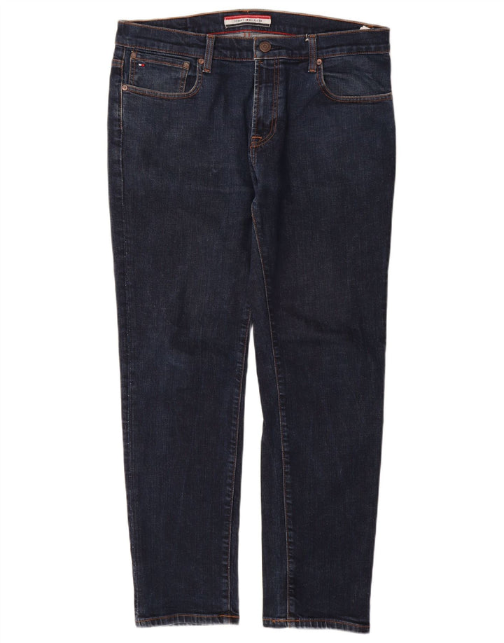 TOMMY HILFIGER Slim Jeans til mænd W34 L30 Marineblå bomuld