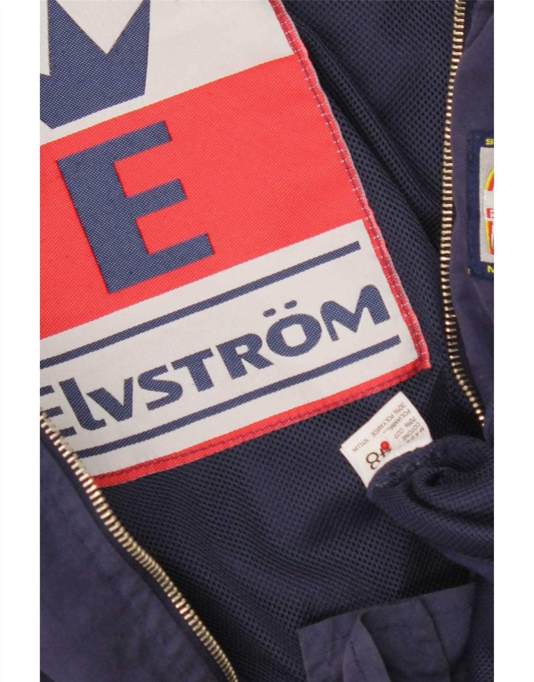 Elvstrom Herre Bomber Jacket IT 48 Medium Navy Blue Bomuld
