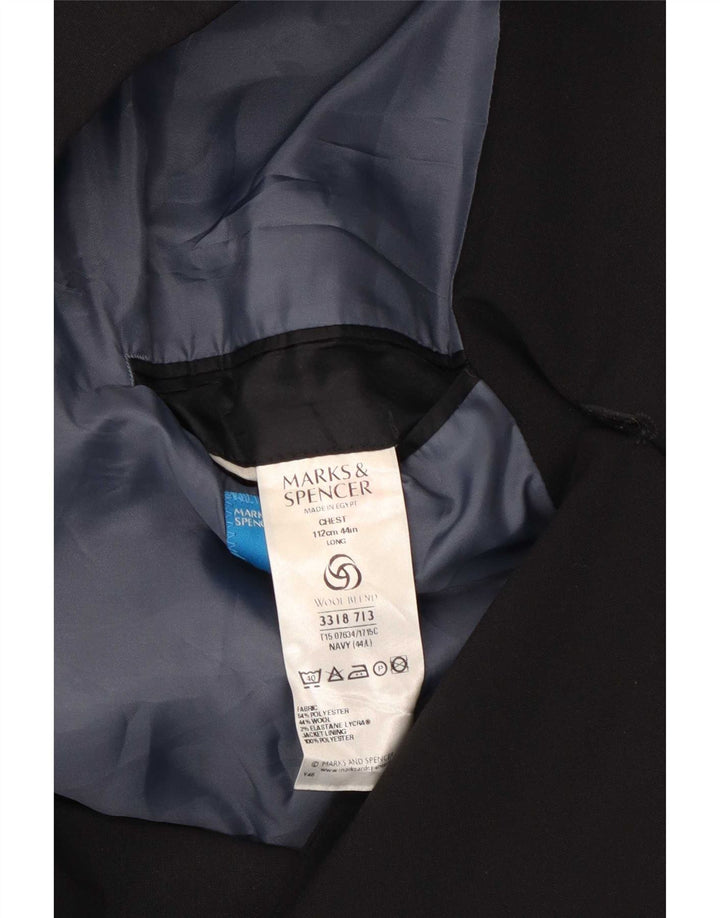Marks & Spencer Herre 3-knaps blazerjakke UK 44 XL Sort Polyester