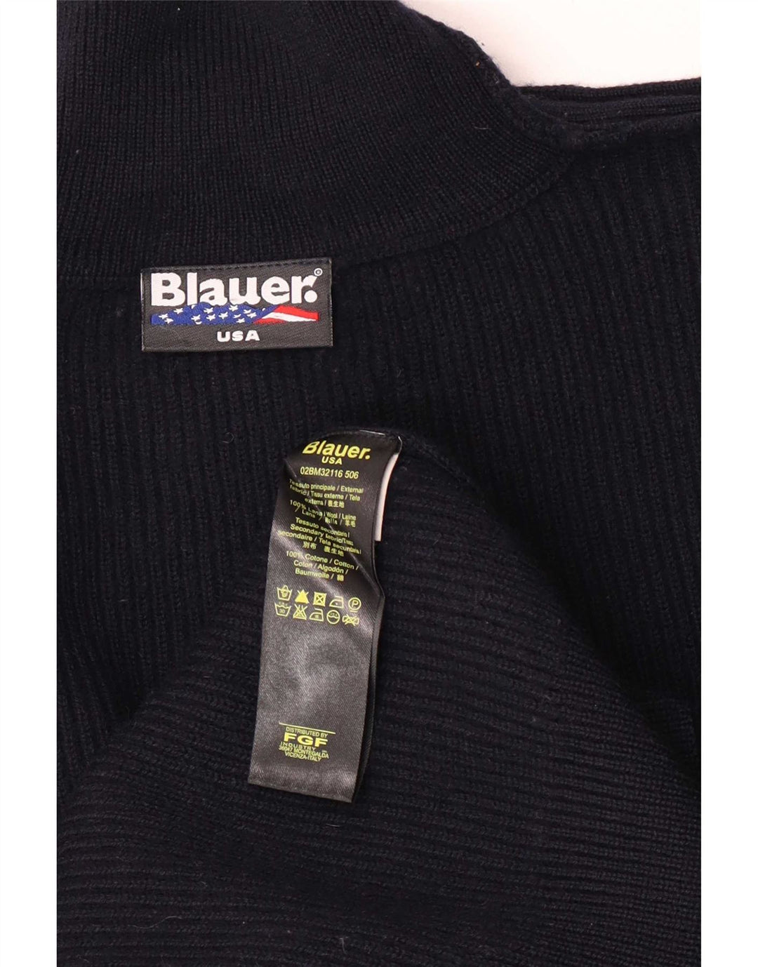 Blauer Herre Turtle Neck Jumper Sweater Medium Navy Blue Uld