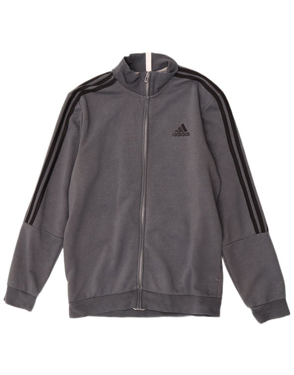 Adidas Træningsdragt til mænd Topjakke UK 40/42 Medium Grey Bomuld