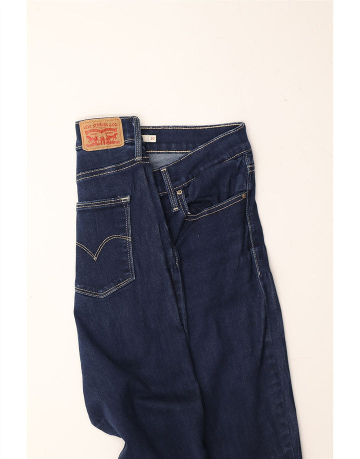 LEVI'S Womens Slimming Skinny Jeans W30 L32  Navy Blue Vintage Levi's and Second-Hand Levi's from Messina Hembry 