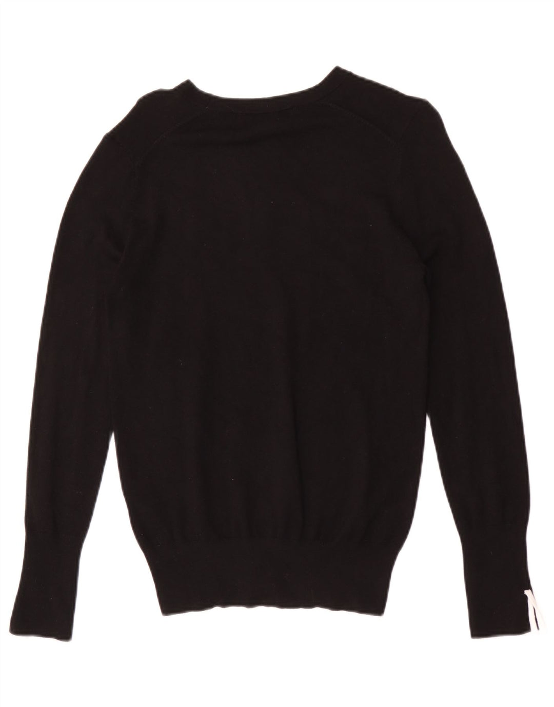 Zara Dame Boat Neck Jumper Sweater UK 12 Medium Black Viscose