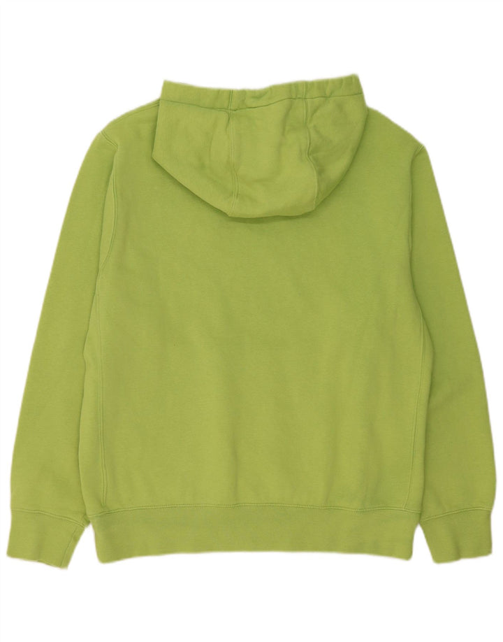 NIKE Mens Hoodie Jumper Medium Green Cotton