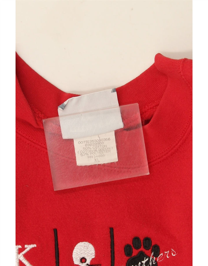 Lee Herre Grafisk Sweatshirt Jumper XL Rød Bomuld