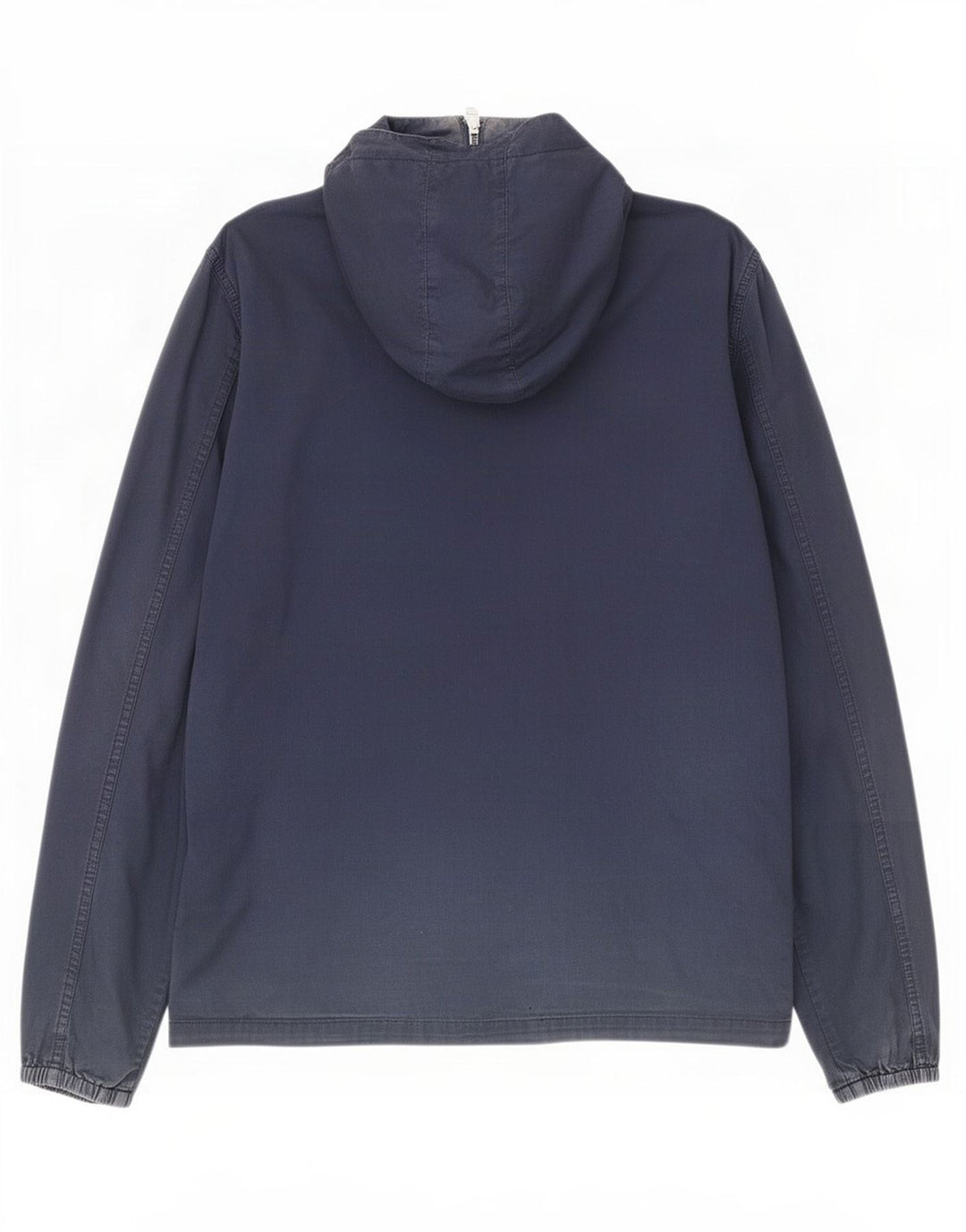 Pretty Green Herre Hooded Bomber Jacket UK 38 Medium Navy Blue Bomuld