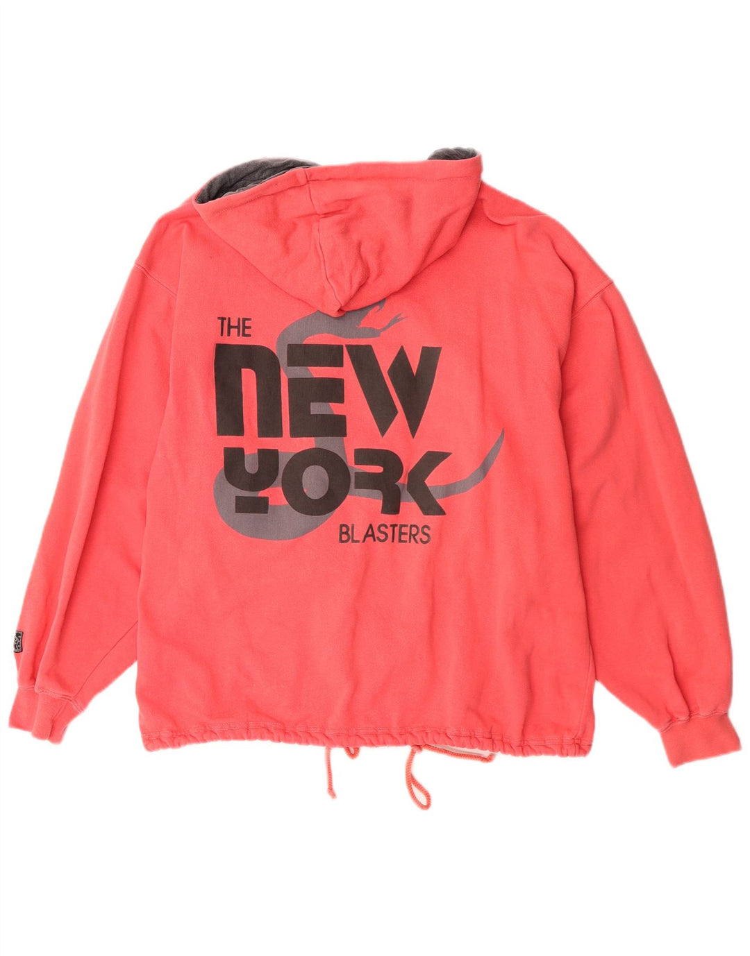 Uncle Sam Herre grafisk hættetrøje med lynlås mellemrød bomuld