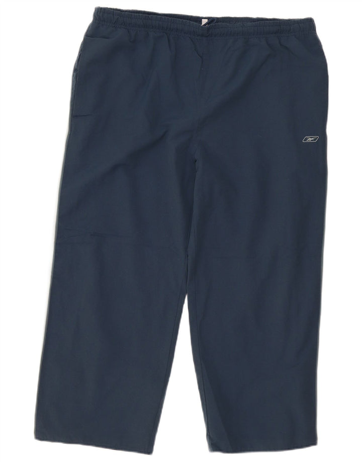 Reebok Træningsdragt bukser til mænd Large Navy Blue Colourblock Polyester