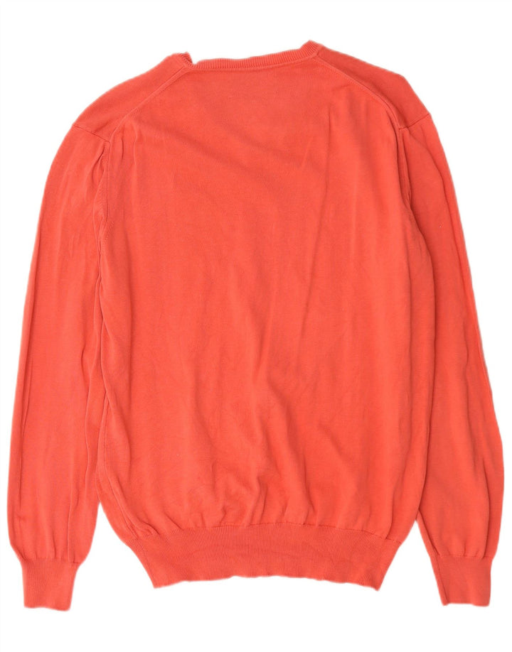 Marlboro Classics Herre V-hals sweater Stor Orange Bomuld