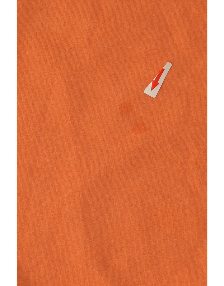 Marks & Spencer Herre Sweatshirt Jumper Stor Orange Bomuld