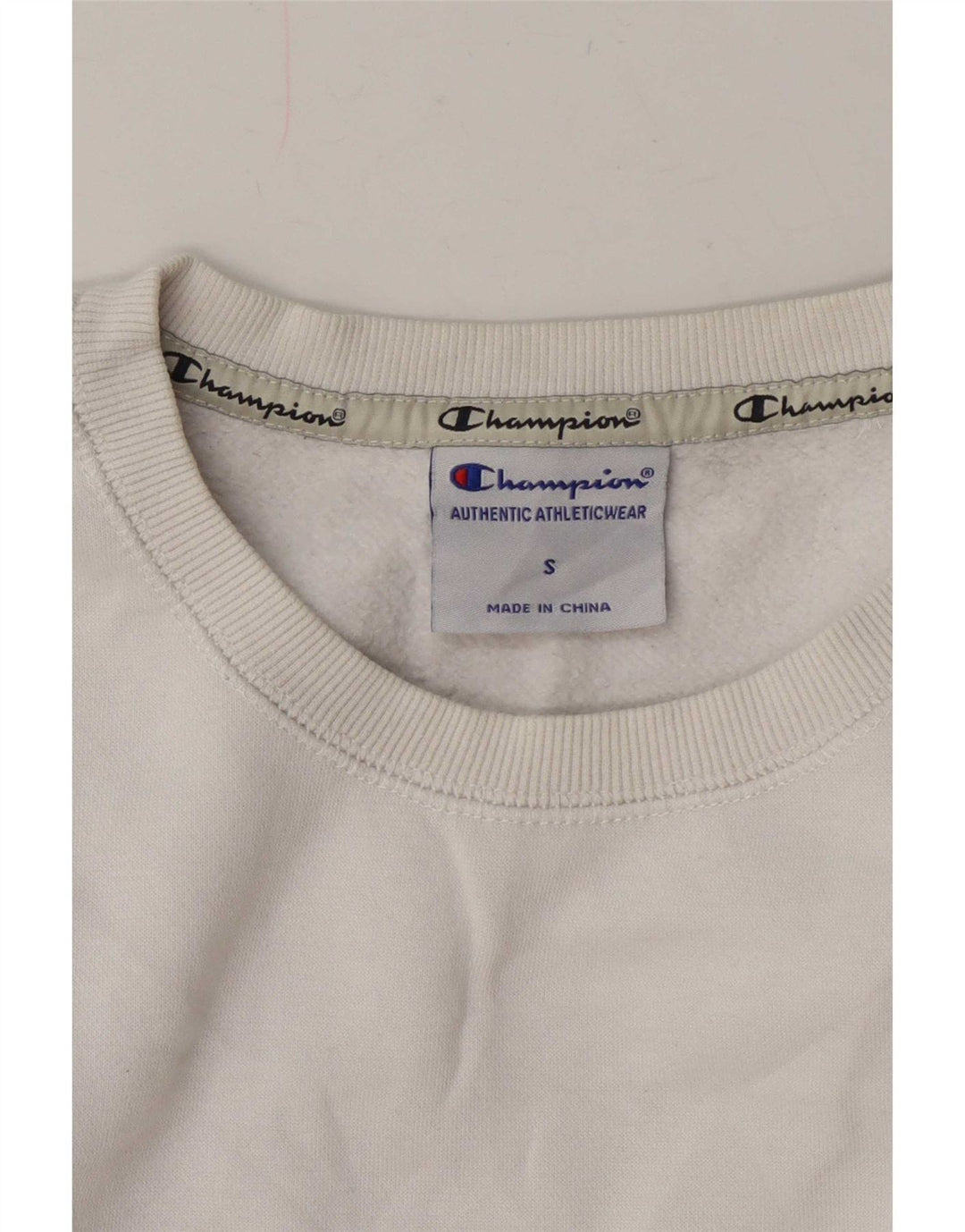 Champion Herre Grafisk Sweatshirt Jumper Lille Hvid Bomuld