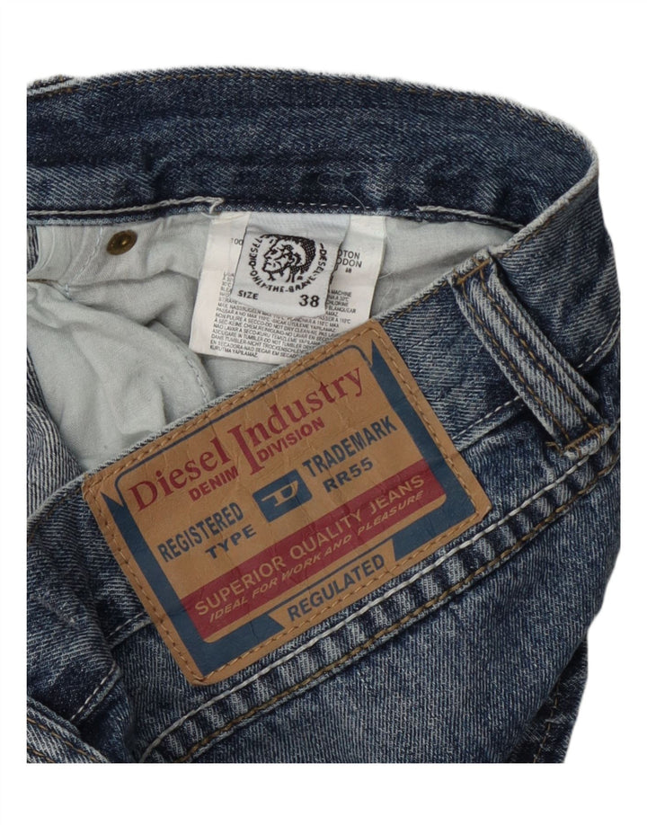 Diesel Herre Distressed Denim Shorts W38 XL Blå Bomuld