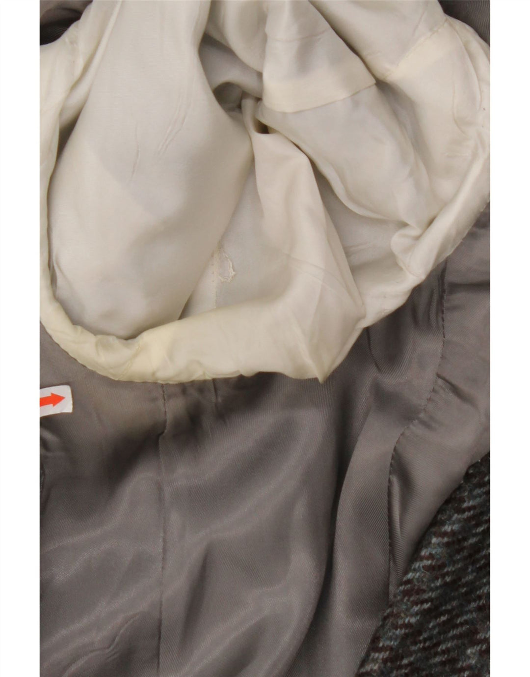 VINTAGE Herre 2-knaps blazerjakke UK 38 Medium Grey Houndstooth