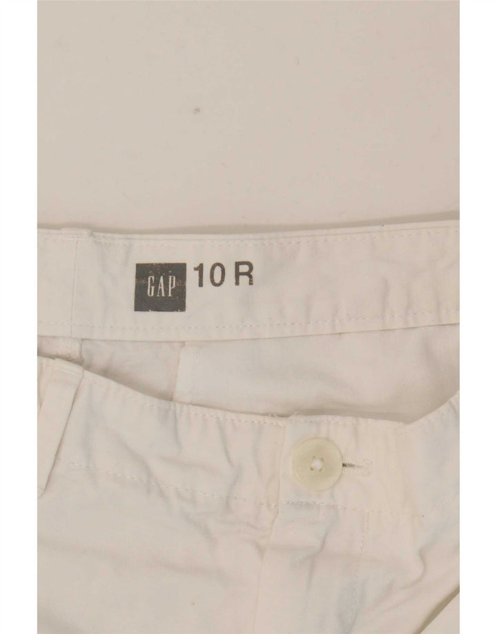 Gap Womens Hot Pants US 10 Large W32 White Cotton