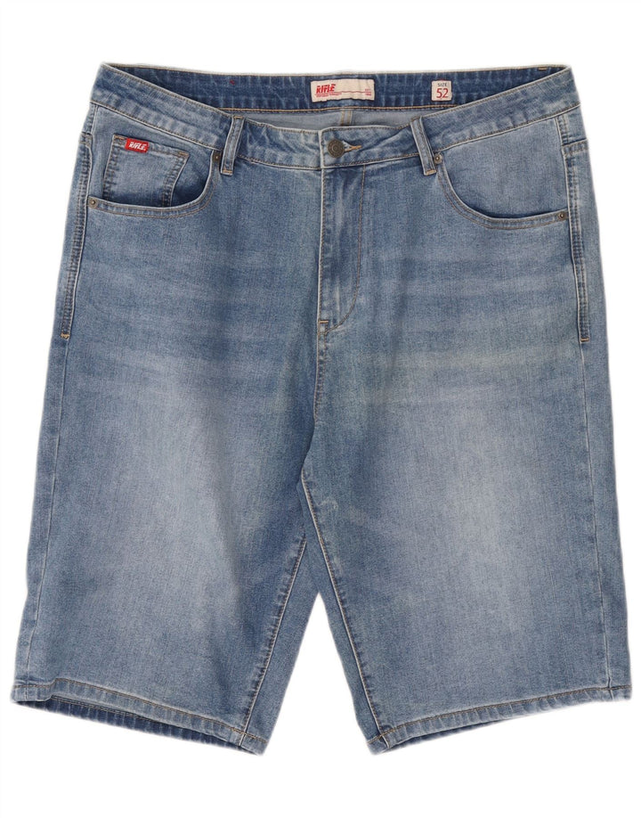 Rifle Herre Denim Shorts IT 52 XL W38 Blå Bomuld