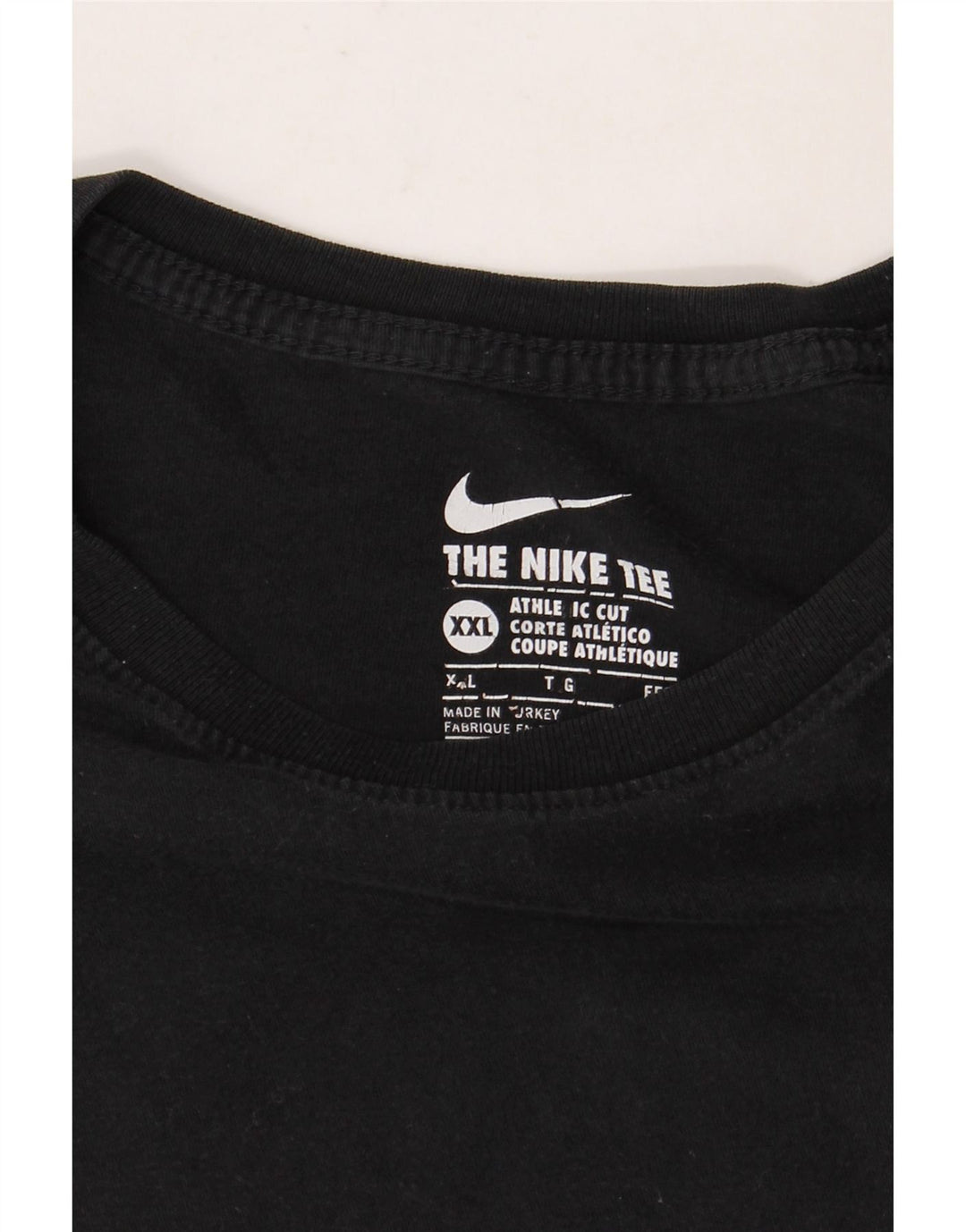 NIKE T-shirt top i atletisk snit til mænd 2XL Sort