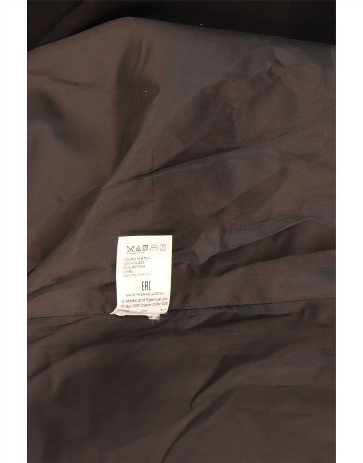 Marks & Spencer Dameoverfrakke UK 10 Lille sort polyester