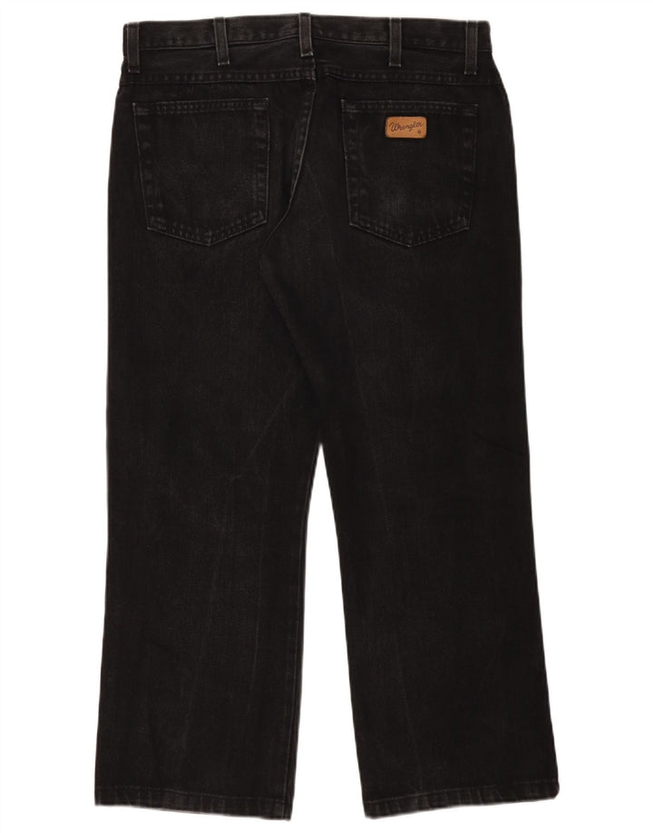 Wrangler Bootcut jeans til mænd W34 L27 sort bomuld