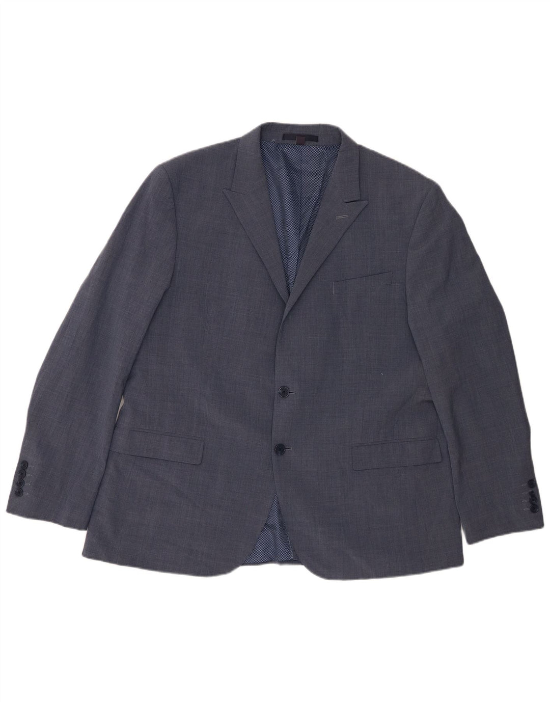 Marks & Spencer Herre 2-knaps blazerjakke UK 46 3XL Blå Uld