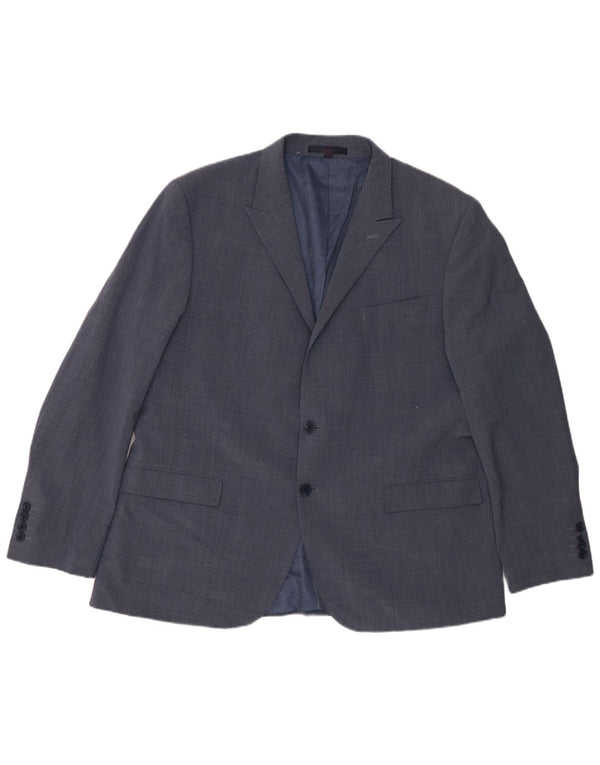 Marks & Spencer Herre 2-knaps blazerjakke UK 46 3XL Blå Uld