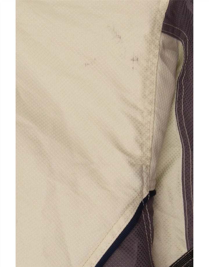 Gierre Skijakke med hætte til mænd IT 48 Medium Off White Colourblock Polyester