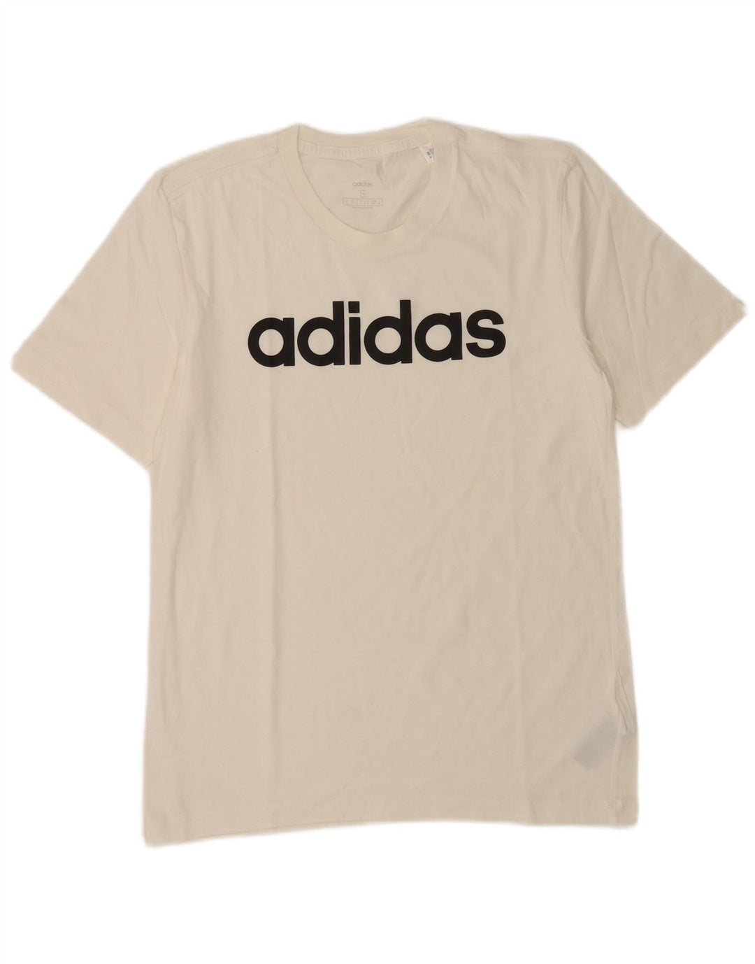 Adidas Grafisk T-shirt top til mænd, lille hvid bomuld