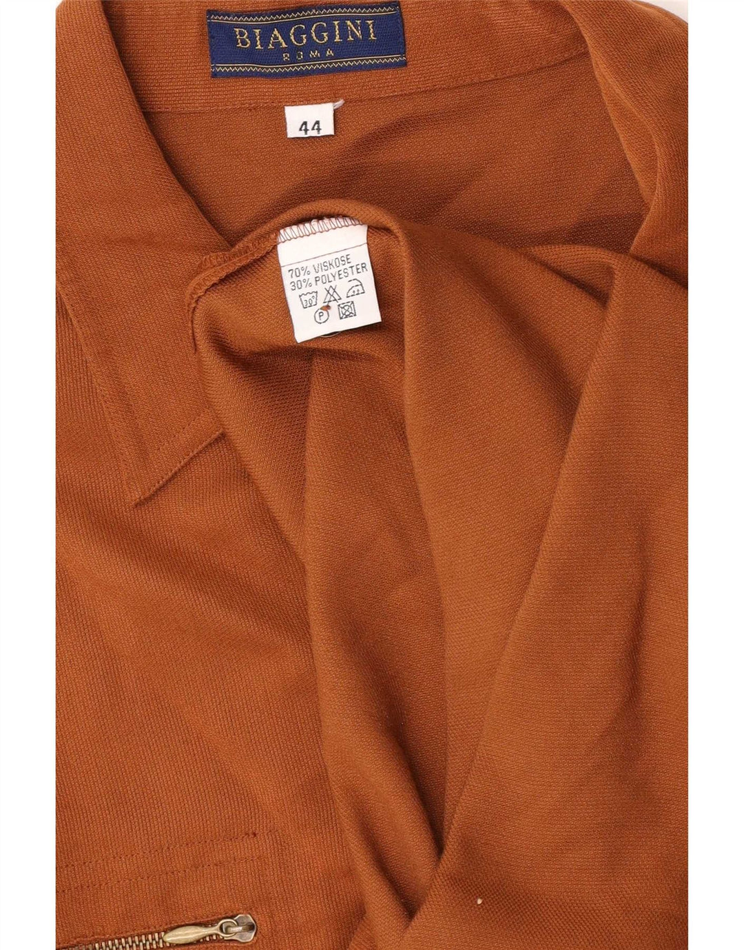 Biaggini Dame Overshirt Shirt UK 14 Medium Brown Viscose