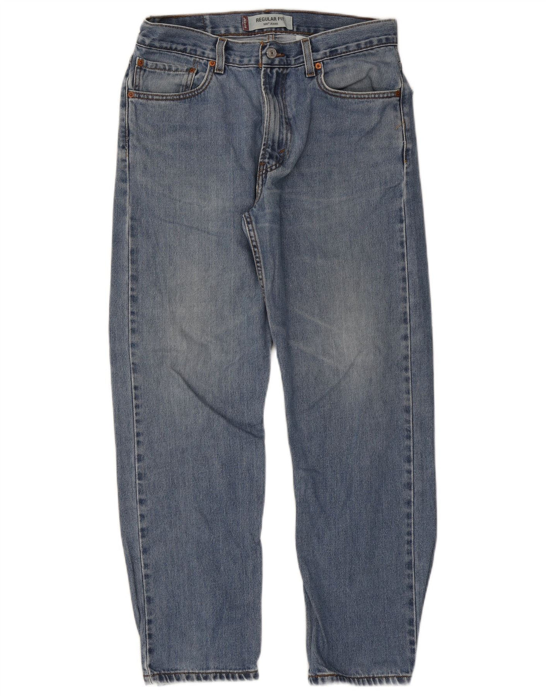 Levi's Herre 505 Regular Fit Straight Jeans W34 L30 Blå Bomuld