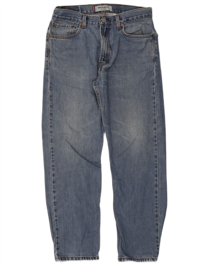 Levi's Herre 505 Regular Fit Straight Jeans W34 L30 Blå Bomuld