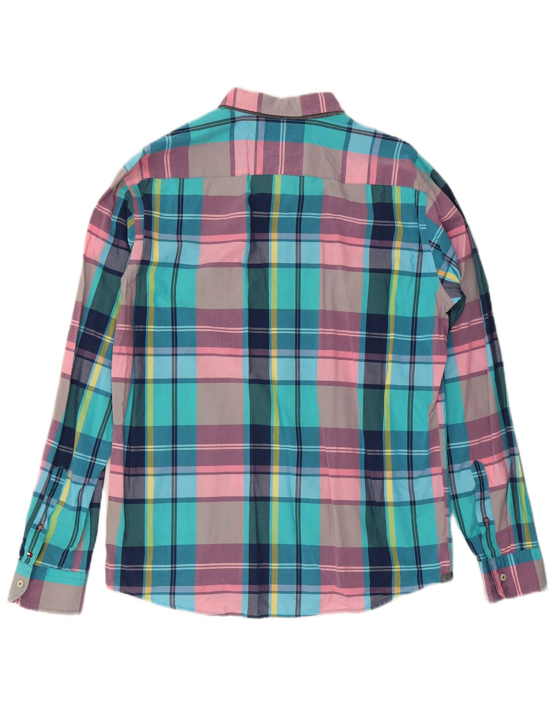 Tommy Hilfiger Herre Vintage Fit skjorte Stor flerfarvet ternet bomuld