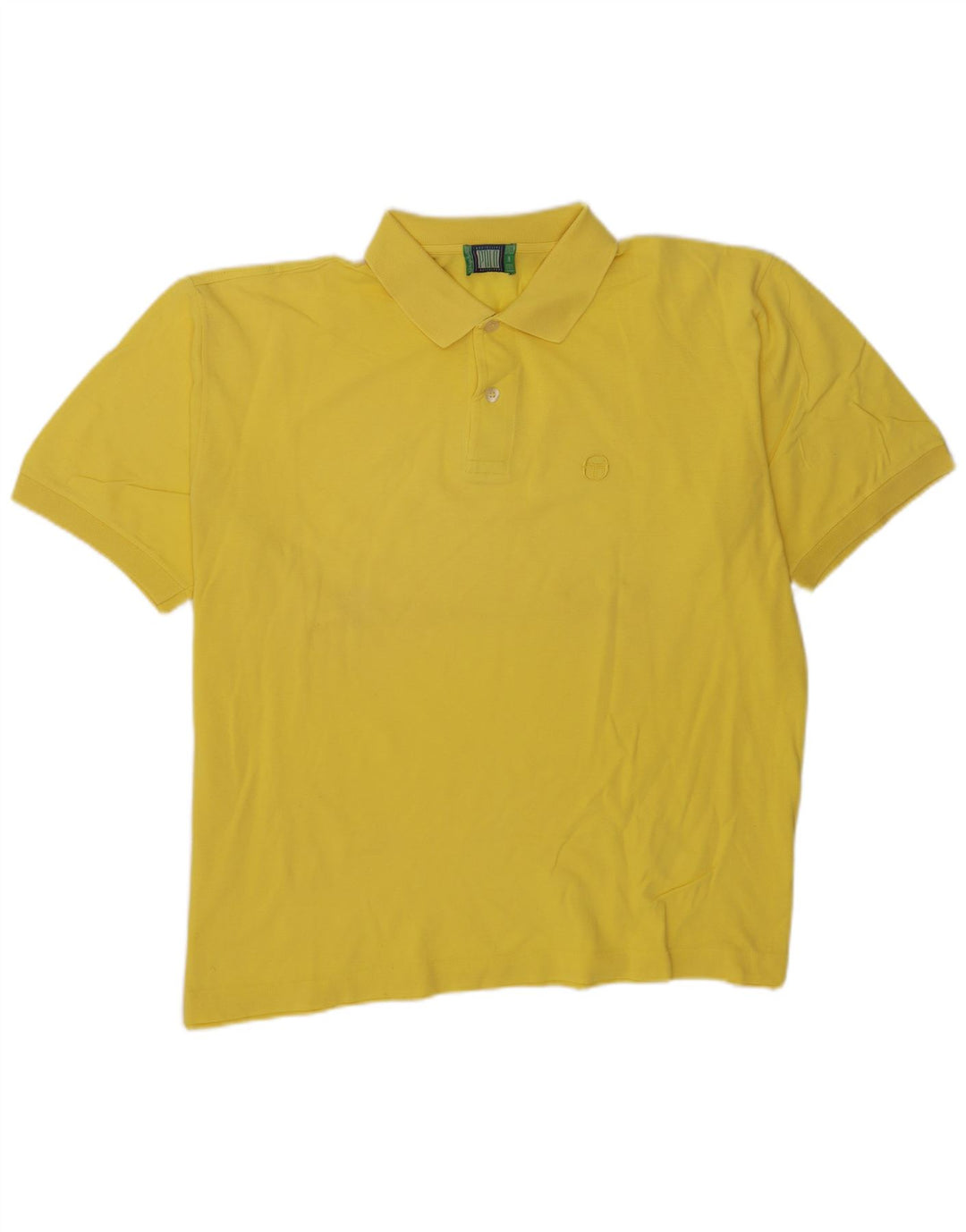 Sergio Tacchini herre poloshirt 2XL gul bomuld