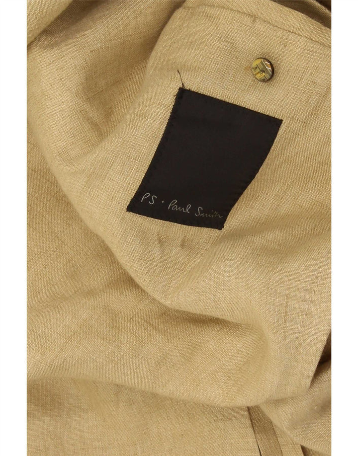 Paul Smith Herre 3 Button Blazer Jacket UK 44 2XL Beige Linen