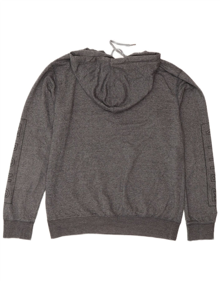 Billabong Herre Skræddersyet Fit Grafisk hættetrøje Jumper Medium Grey Flecked