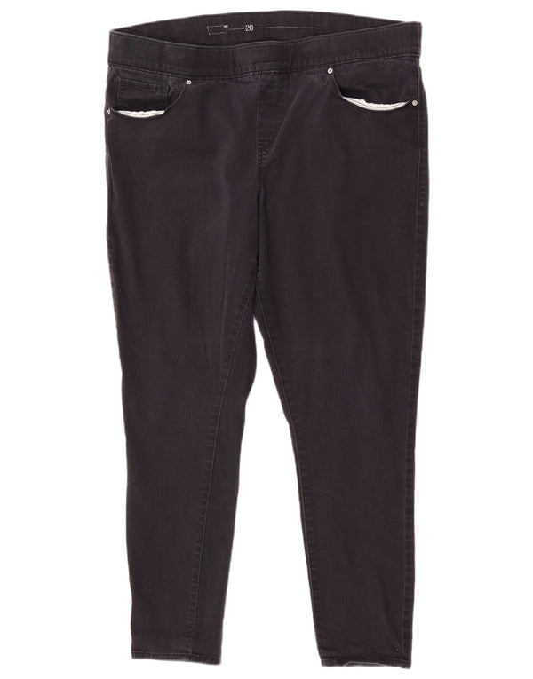 Levi's Dame Skinny Casual Bukser US 20 2XL W40 L28 Sort Bomuld