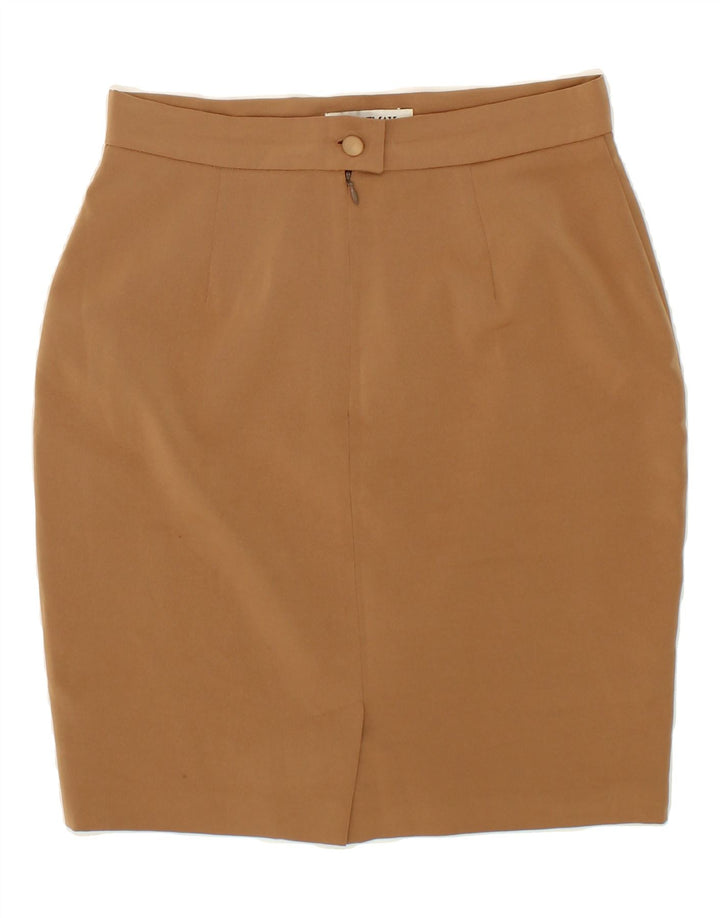 SPORTMAX Womens Pencil Skirt UK 14 Medium W28  Brown Polyester Vintage Sportmax and Second-Hand Sportmax from Messina Hembry 