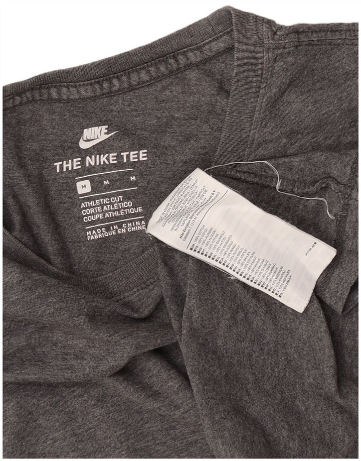 Nike T-shirt top mellem grå bomuld til mænd