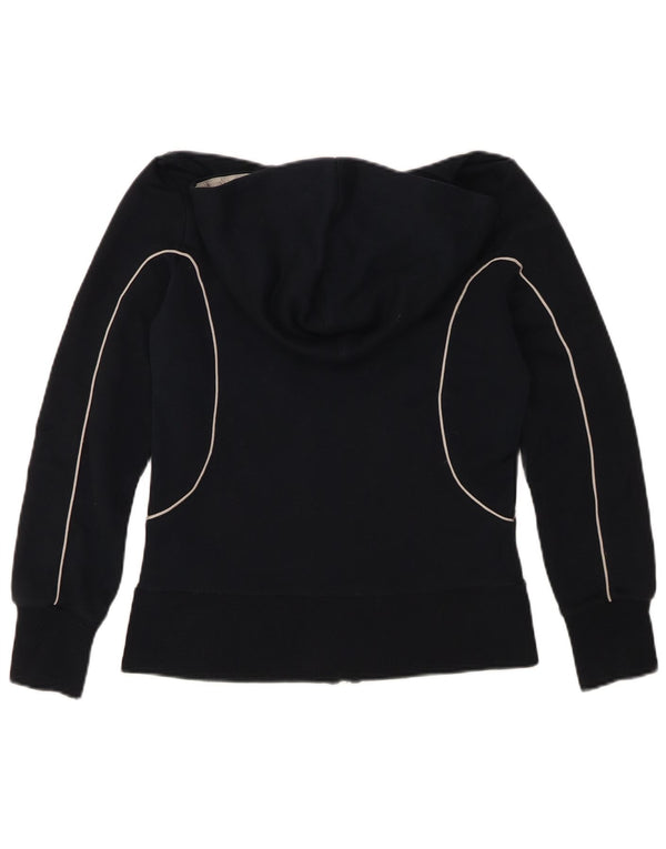 Puma hættetrøje med lynlås til kvinder UK 10 Small Navy Blue